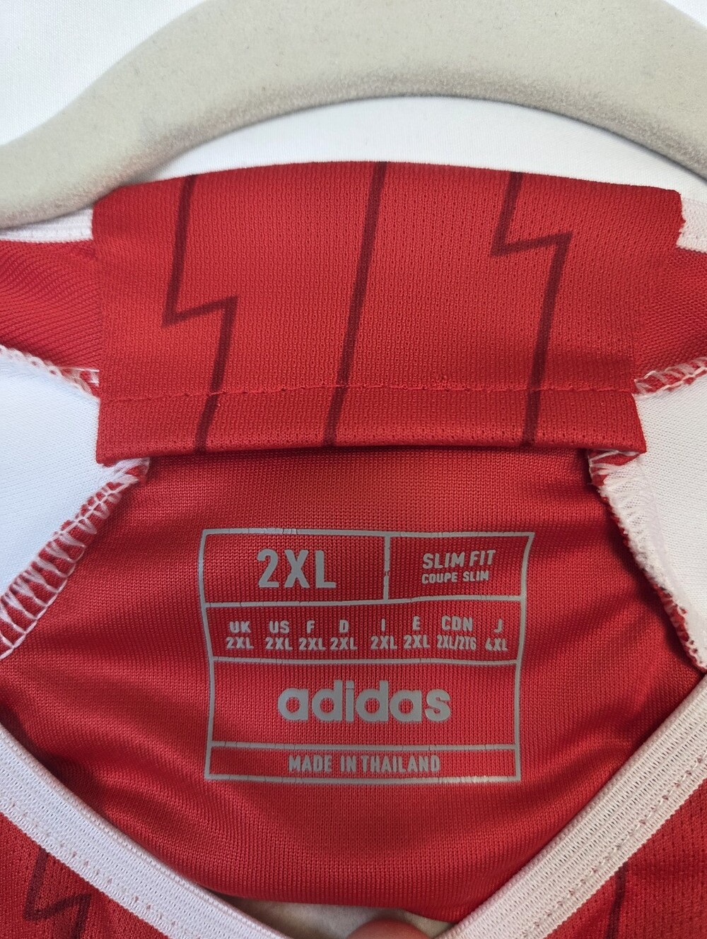 Adidas Arsenal FC 2023/24 Home Soccer Jersey Red White AEROREADY Men's 2XL - Picture 2 of 11